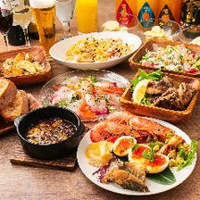 新鮮魚介たっぷり★魚々園のイチオシメニューをギュッと凝縮！120分飲み放題付！『ギョギョコース』