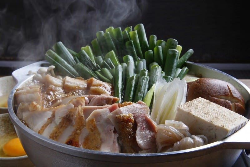 京七谷赤地鶏のすき焼き鍋