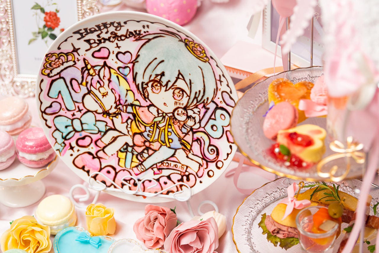 キャラクター１体 プレミアムコース イラストプレートでサプライズ 推し色スパークリング付全9品の詳細 Sandy Terrace 上野 御徒町 イタリアン イタリア料理 ぐるなび