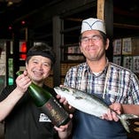 銀座の和食店で腕を慣らした店主が作る絶品料理と魚屋のコラボ
