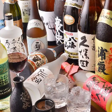 自慢の料理と相性抜群な日本酒多数