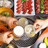 〈和牛焼肉堪能〉
宴会には飲み放題付コースがおすすめです