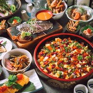 個室×日本酒バル 八重洲魚の目利き_2,5H飲み放題と獺祭含む銘柄日本酒20種付き『牡蠣とあさりの山椒炊き込み御飯コース』\7500→\6400