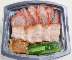 焼き物2色丼 (叉焼・皮付き豚バラ肉)