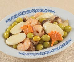 ◆季節限定◆＜?筍白果蝦仁＞銀杏とマコモダケ、海老の炒め