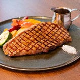 鹿児島産黒毛和牛ステーキ グリルベジタブル添え/Kagoshima Japanese Black “Wagyu” Beef Steak