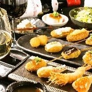 お出汁で食べる串かつと釜めしの専門店 ぎん庵 心斎橋 コースの画像