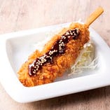 ホエー豚の味噌ソース串カツ