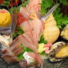 新鮮な海鮮を使った料理をご提供！