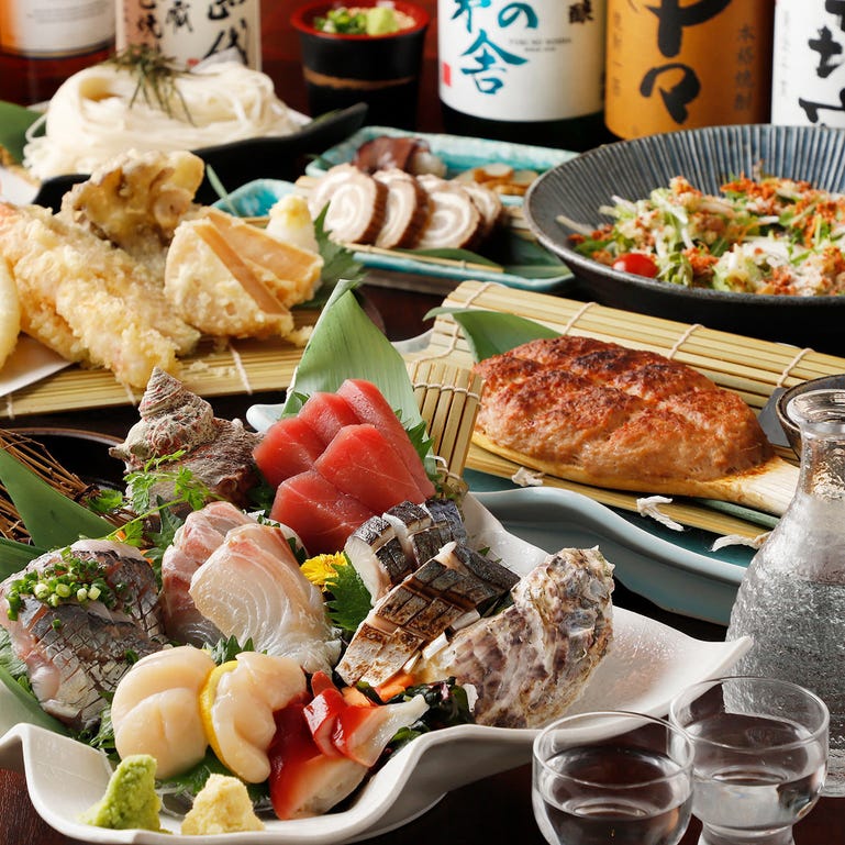 個室居酒屋 比内地鶏・天ぷら 秋風_ご宴会コース