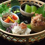 季節の酒肴もりあわせ。大井町随一の日本酒のラインナップでお料理とお酒をご一緒にどうぞ♪