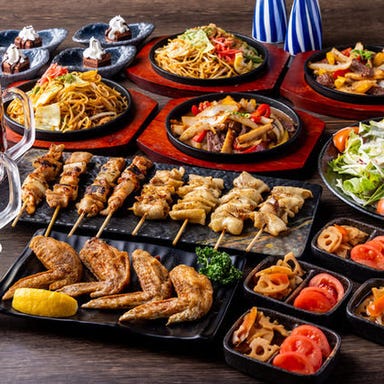 炭火焼鳥 小江戸鳥や 上福岡店_【2H飲み放題付】人気串焼き二種/やみつき手羽先など全7品『鳥やコース』 4,500円⇒3,500円