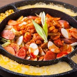 韓国で大流行のトロトロチーズフォンデュタッカルビ♪