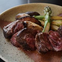 香味野菜でマリネし、自家製のバルサミコソースをかけて！！！