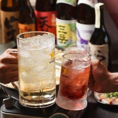 たっぷり2時間♪単品飲み放題メニューもご用意致しております。