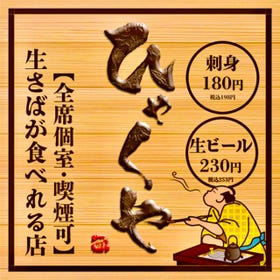 (Zensekikoshitsu) Sashimi-to Yakimono Hyakuya Tanukikojiekimae