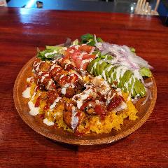 NYのストリートフード スパイスが効いたチキンが最高です☆