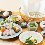 【ランチ】正午膳　《全6品》　～てっさ・てっちりが楽しめるシンプルランチ～