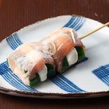 【野菜巻き串】ズッキーニの炙りチーズ肉巻き野菜串