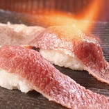 神戸牛の炙り肉寿司