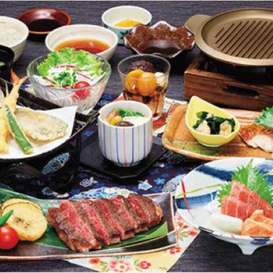 味の民芸 青葉台店_黒毛和牛ステーキ会席コース