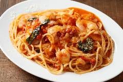 【PASTA】海老のトマトクリーム