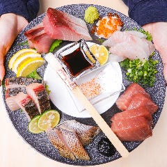 豊洲市場直送お刺身の盛り合わせ