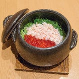 【佐渡　蟹といくらの土鍋会食】料理のみ2500円