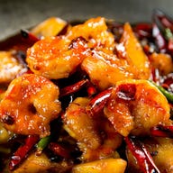 本格中華料理 龍記 京橋店_☆エビの辛子乾鍋☆1280円