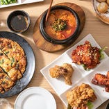 かん菜の韓国料理はすべて手作り。日本人の口に合う味付けです