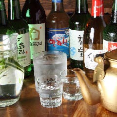 人気の韓国焼酎チャミスル マスカット味もご用意♪