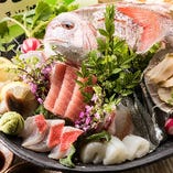 市場直送の旬の鮮魚のお造り【東京都】