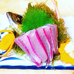 活きアジの刺し身