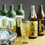 日本酒は勿論、全国のお茶処から厳選した「お茶割り」もお奨め。