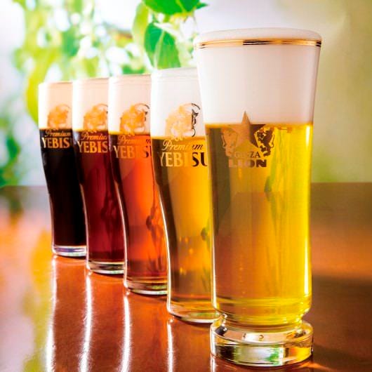 生ビールは全5種と豊富なラインナップ！！