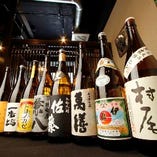 鹿児島･大分･宮崎などの
地酒をはじめ厳選焼酎40種以上