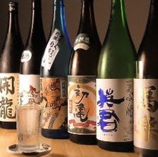 地酒も豊富！日本酒が楽しめる！