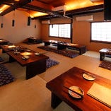 個室をつなげてフロア貸切！最大32名様