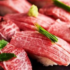 大人気！群馬県産和牛の上州牛炙り肉寿司は肉本来の旨味を味わえる！