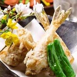 旬魚と新鮮野菜の天ぷら盛り合わせ
