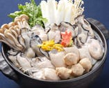 大粒カキ鍋　広島県産の大粒な牡蠣のみ使用　ぷりっぷりで牡蠣好きにはたまりませんっ！