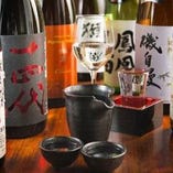 全国各地の厳選銘柄の日本酒。稀少日本酒も多数ご用意