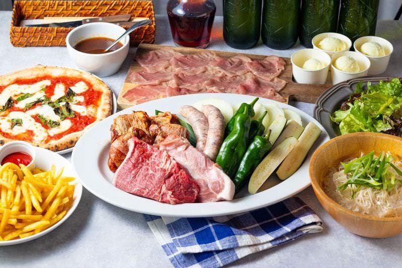 4500円 スタンダードBBQプラン】90分飲み放題！☆手ぶらで片付け要らず
