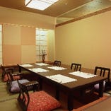 ご馳走茶寮「餐火讃花」では全7室、掘りごたつの各種個室もご用意しております。