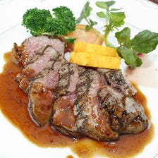 ◆国産牛肉のグリル　～ローストガーリックソース～