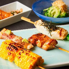 日本酒のワンダーランド 季節料理 九NINE_串焼コース（料理のみ、日本酒飲み放題付）