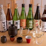地元のお酒や出身の青森県のお酒など…当店の日本酒は全国から！