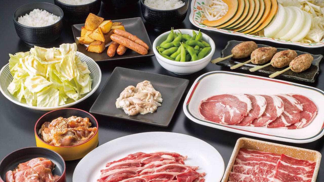 ジンギスカン食べ放題 サッポロビール園 コース キングバイキングよくばり食べ放題コース スタンダード飲み放題 ぐるなび