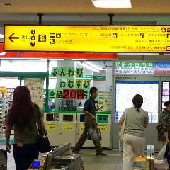 京阪電車改札からご案内致します。