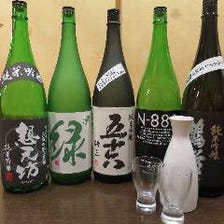 豊富な日本酒の数々！